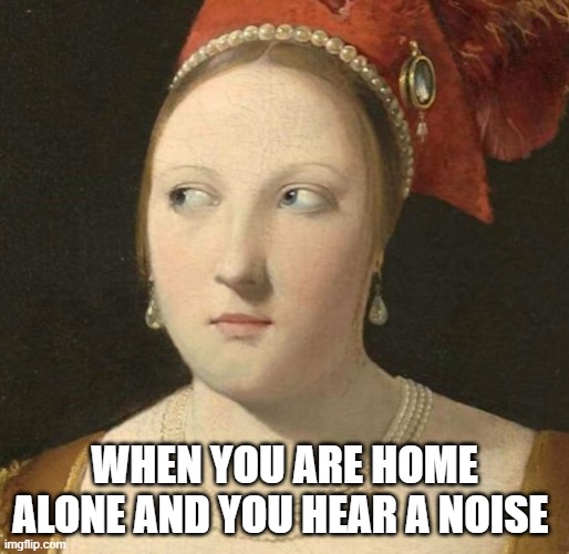 home alone | WHEN YOU ARE HOME ALONE AND YOU HEAR A NOISE | image tagged in home alone,memes,funny,relatable memes | made w/ Imgflip meme maker