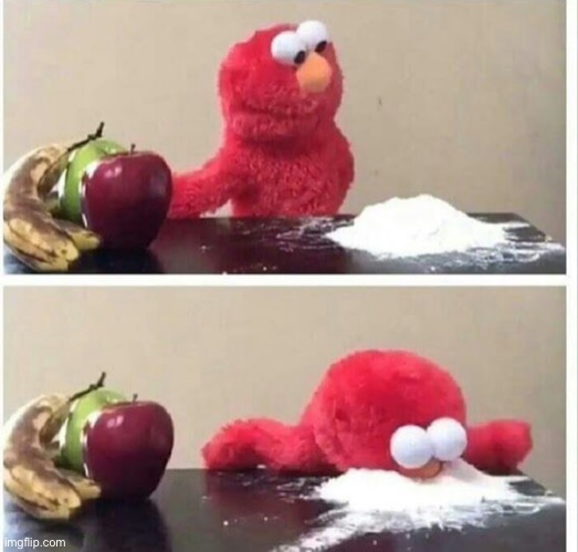 Elmo cocaine | image tagged in elmo cocaine | made w/ Imgflip meme maker