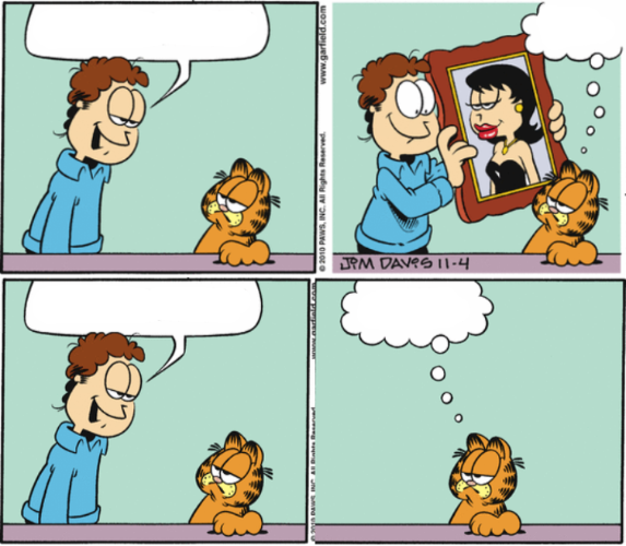 Garfield picture Blank Meme Template