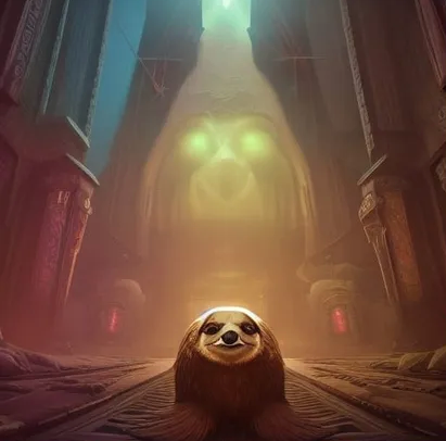 Illuminati sloth Blank Meme Template