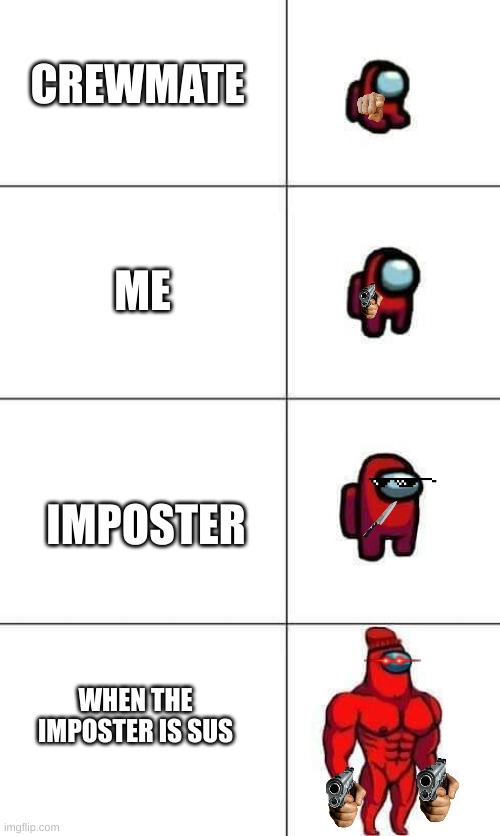 UNM Esports on X: When I'm red and not the imposter. . . . #amongus  #amongusmemes #memes #games #videogames #gaming #pcgaming #sus   / X