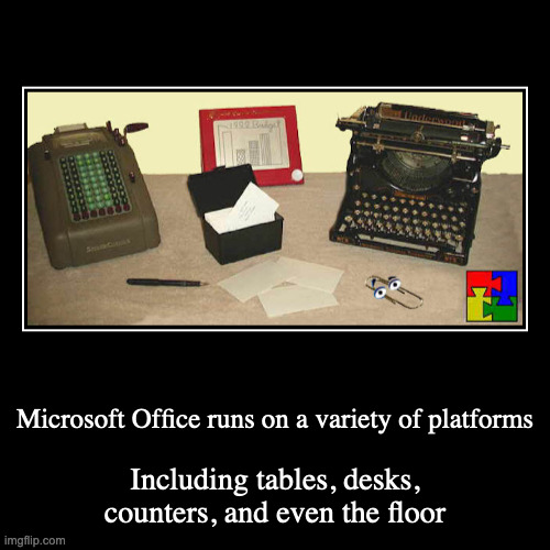 Office 1900 | image tagged in funny,demotivationals,microsoft office | made w/ Imgflip demotivational maker