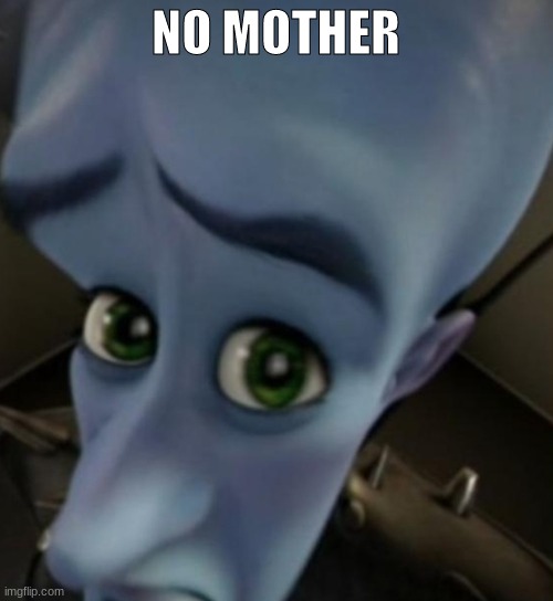 Megamind no bitches | NO MOTHER | image tagged in megamind no bitches | made w/ Imgflip meme maker