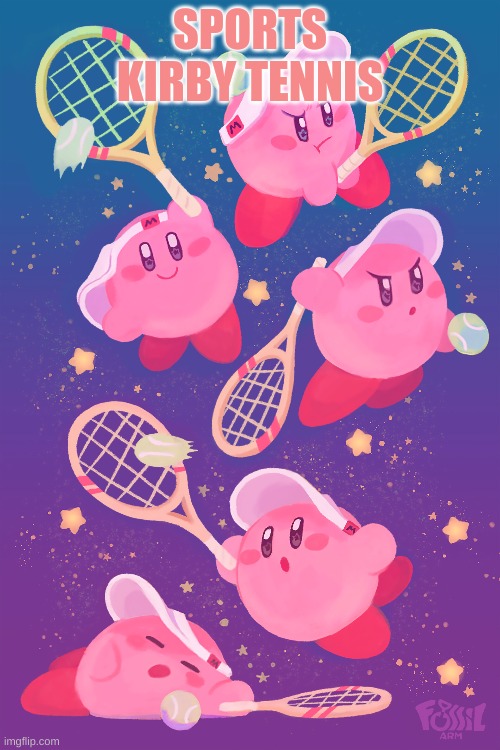 Sports | SPORTS KIRBY TENNIS | image tagged in sports,kirby | made w/ Imgflip meme maker