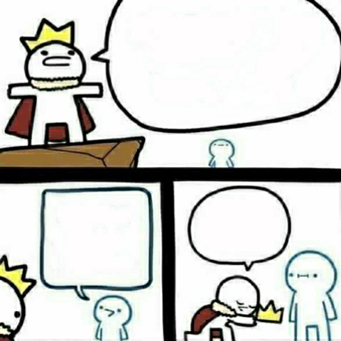 High Quality The KING Blank Meme Template