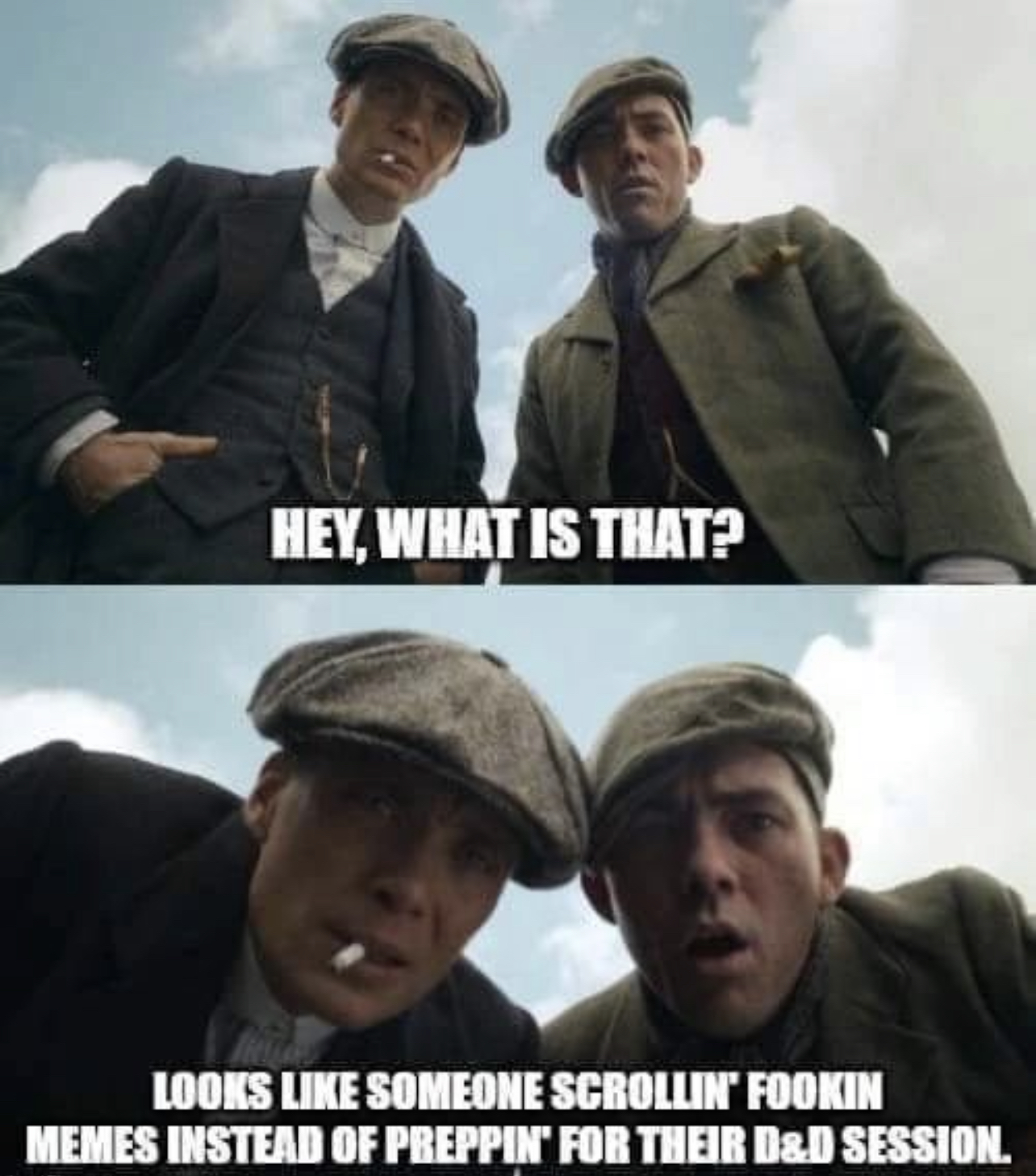 High Quality Peaky Blinders Blank Meme Template