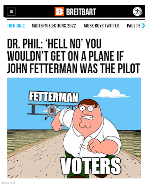 If John Fetterman Was The Pilot | made w/ Imgflip meme maker