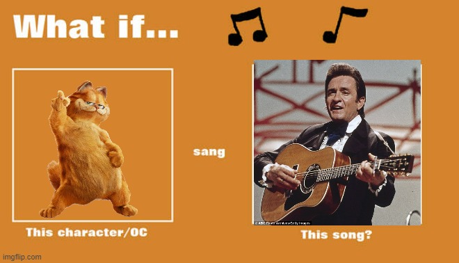 if garfield sung walk the line by johnny cash | image tagged in what if this character - or oc sang this song,garfield,johnny cash | made w/ Imgflip meme maker