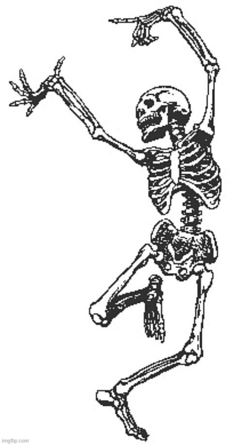 Happy skeleton | image tagged in happy skeleton | made w/ Imgflip meme maker