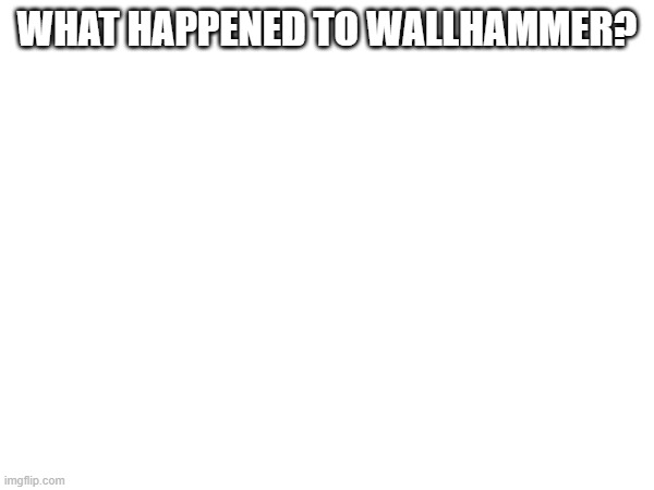 WHAT HAPPENED TO WALLHAMMER? | made w/ Imgflip meme maker