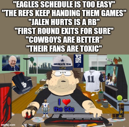 I; the 90s | image tagged in philadelphia eagles | made w/ Imgflip meme maker