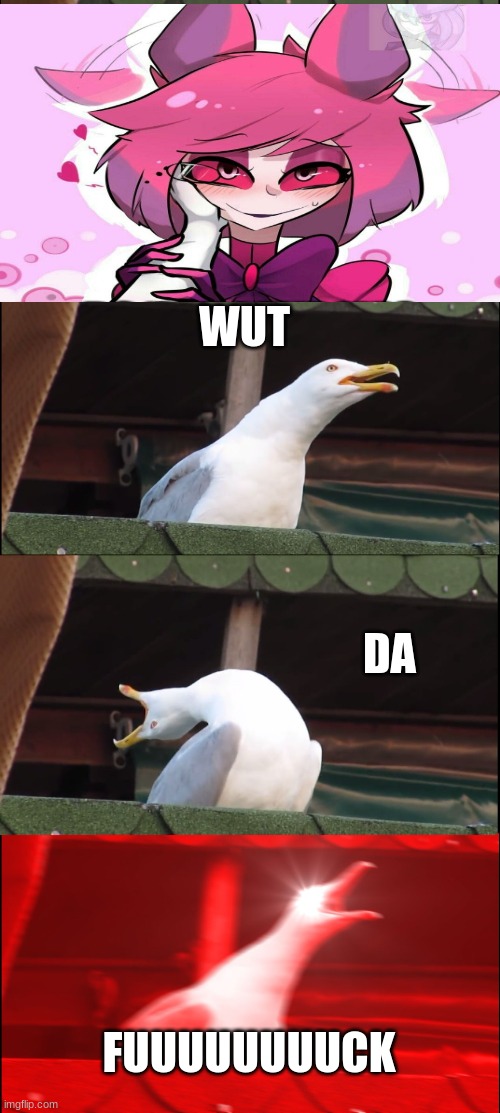 Inhaling Seagull | WUT; DA; FUUUUUUUUCK | image tagged in memes,inhaling seagull | made w/ Imgflip meme maker