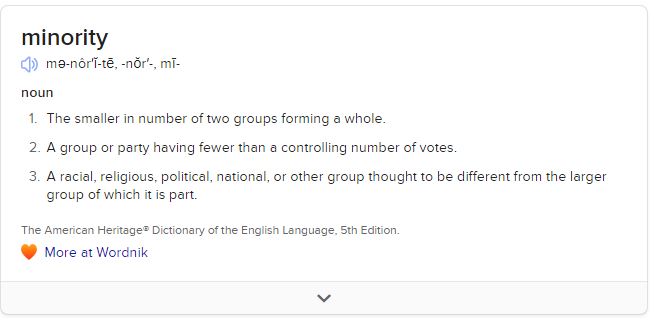 Minority Definition Blank Meme Template