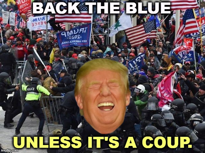The cops are heroes as long as they agree with MAGA. If they don't agree, kill them. | BACK THE BLUE; UNLESS IT'S A COUP. | image tagged in cop-killer maga right wing capitol riot january 6th,police,heroes,villains,maga,insance | made w/ Imgflip meme maker