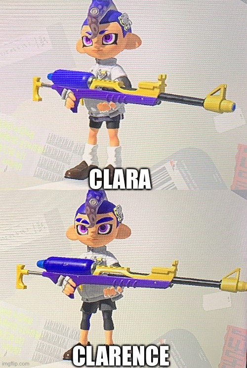 They are identical twins (obviously) and Pearlfan’s cousins | CLARA; CLARENCE | made w/ Imgflip meme maker