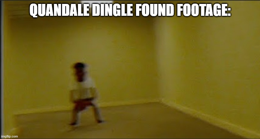 i finally found him | QUANDALE DINGLE FOUND FOOTAGE: | image tagged in quandale dingle in the backrooms | made w/ Imgflip meme maker