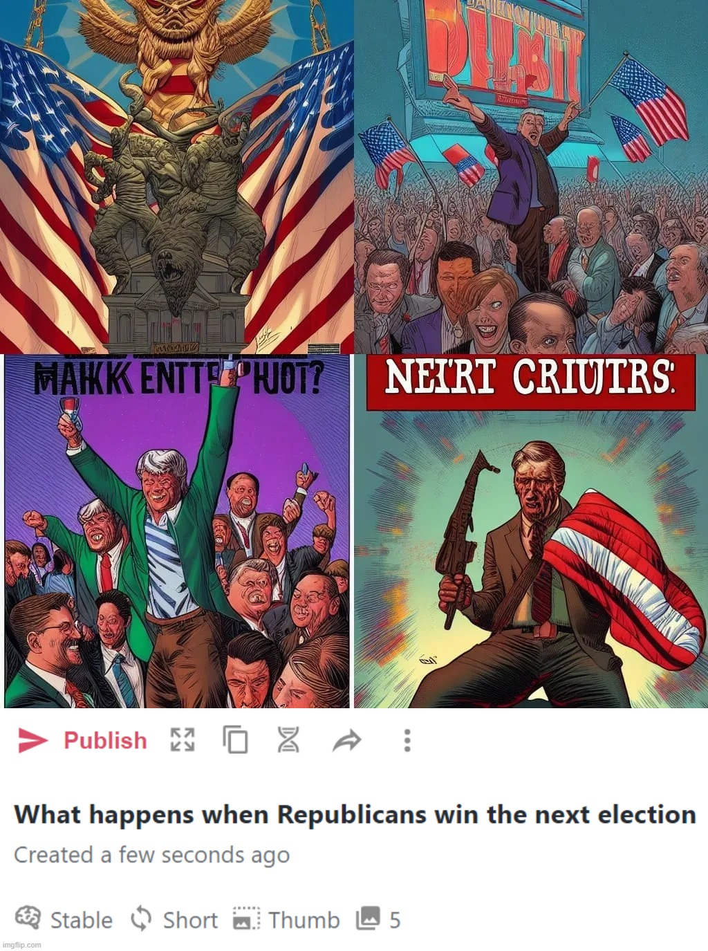Feels accurate | image tagged in what happens when republicans win the next election,republicans,election,midterms,2022,vote | made w/ Imgflip meme maker