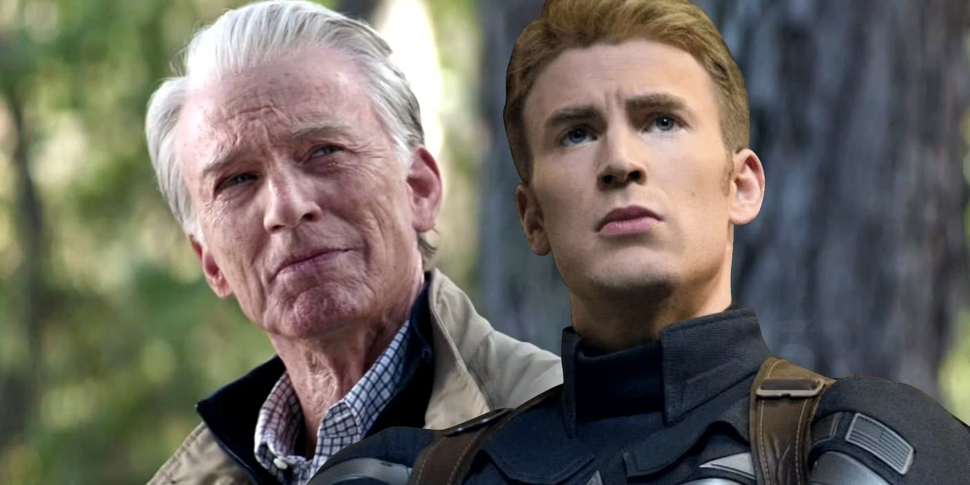 High Quality Captain America young and old Blank Meme Template