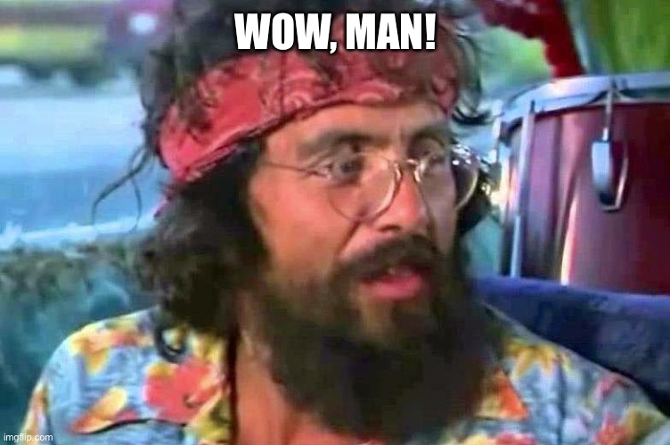 Tommy Chong | WOW, MAN! | image tagged in tommy chong | made w/ Imgflip meme maker