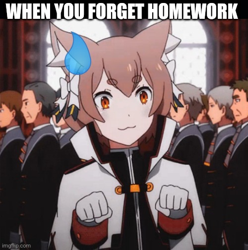 WHEN YOU FORGET HOMEWORK | image tagged in black background | made w/ Imgflip meme maker