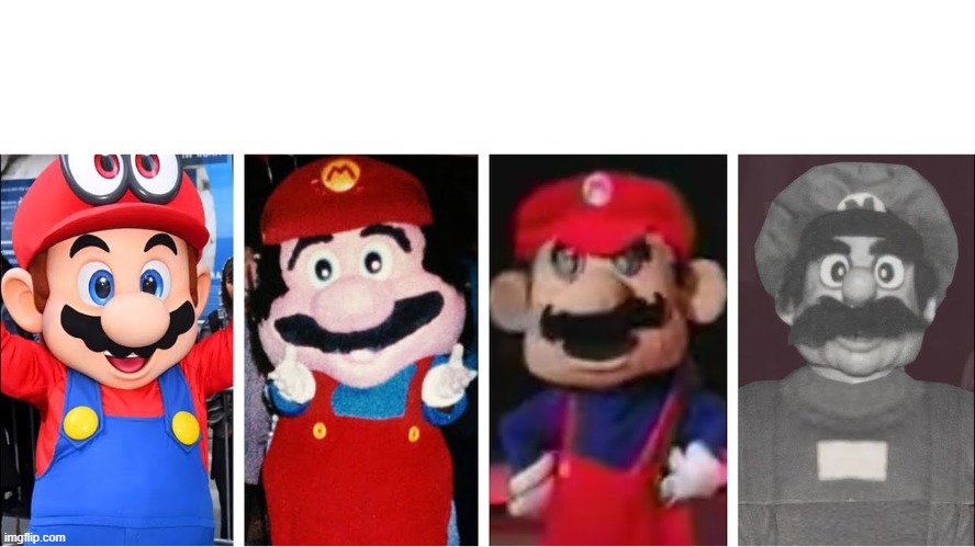 Mario becomes uncanny | image tagged in mario becomes uncanny | made w/ Imgflip meme maker