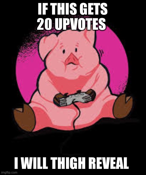 IF THIS GETS 20 UPVOTES; I WILL THIGH REVEAL | made w/ Imgflip meme maker