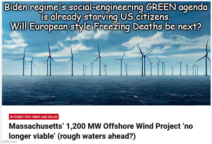 Biden's GREEN DEATH is already choking US | Biden regime's social-engineering GREEN agenda
is already starving US citizens. Will European style Freezing Deaths be next? | image tagged in memes,politics | made w/ Imgflip meme maker