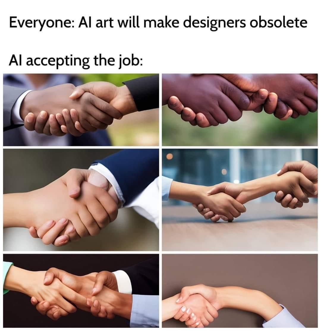 High Quality AI art Blank Meme Template