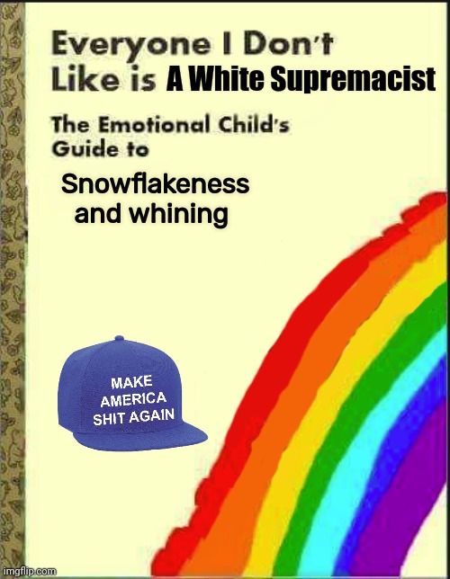 Everyone I Don't Like Blank Book | A White Supremacist Snowflakeness
         and whining | image tagged in everyone i don't like blank book | made w/ Imgflip meme maker
