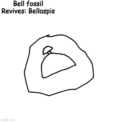 last fossil for now | Bell fossil
Revives: Bellaspis | made w/ Imgflip meme maker