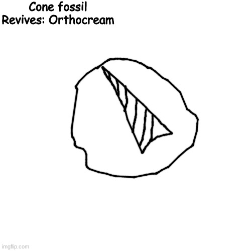 Cone Fossil | image tagged in cone fossil | made w/ Imgflip meme maker