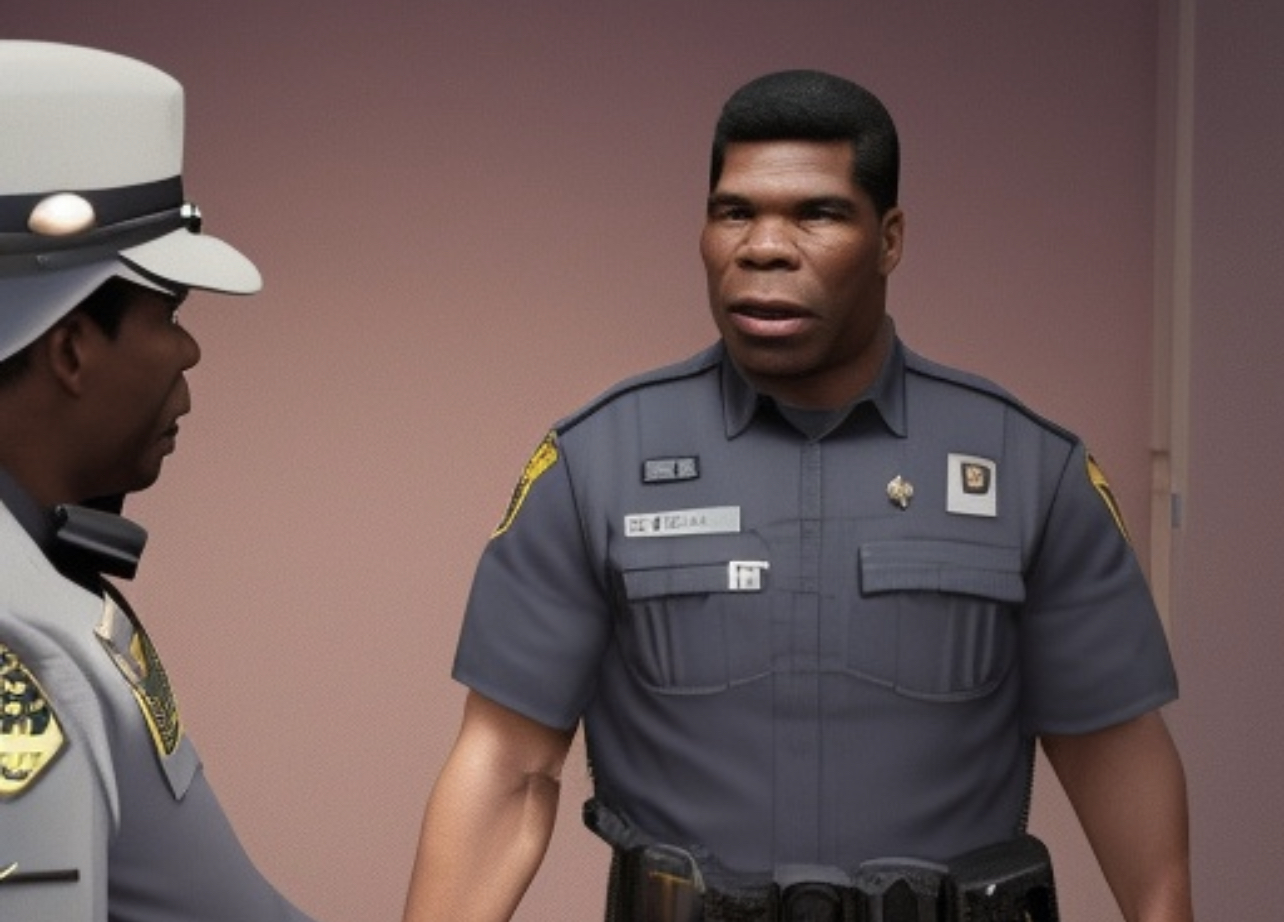 High Quality Hershel walker police officer Blank Meme Template