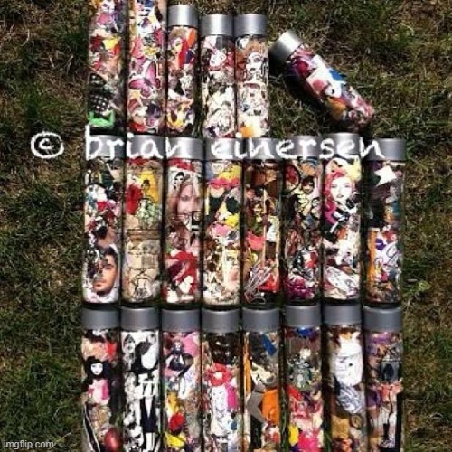 Grassy Knoll | image tagged in voss water bottles,kollage,grass is greener,pop art,art water,brian einersen | made w/ Imgflip meme maker