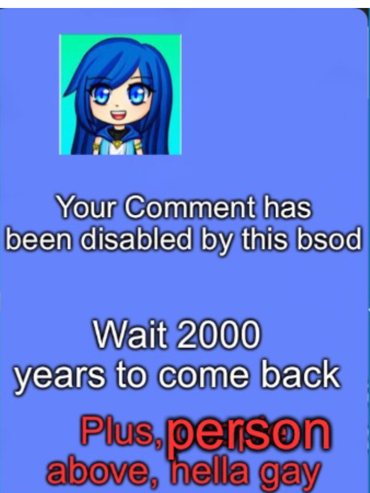 High Quality itsfunneh bsod hella gay Blank Meme Template