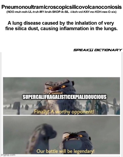 SUPERCALIFRAGALISTICEXPIALIDOUCIOUS | image tagged in finally a worthy opponent | made w/ Imgflip meme maker