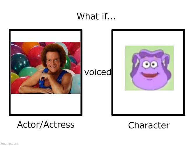 What if Richard Simmons voiced Backpack (Dora the Explorer)? | image tagged in what if this actor or actress voiced this character | made w/ Imgflip meme maker
