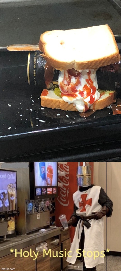 Can sandwich | image tagged in holy music stops,can,sandwich,cursed image,memes,sandwiches | made w/ Imgflip meme maker