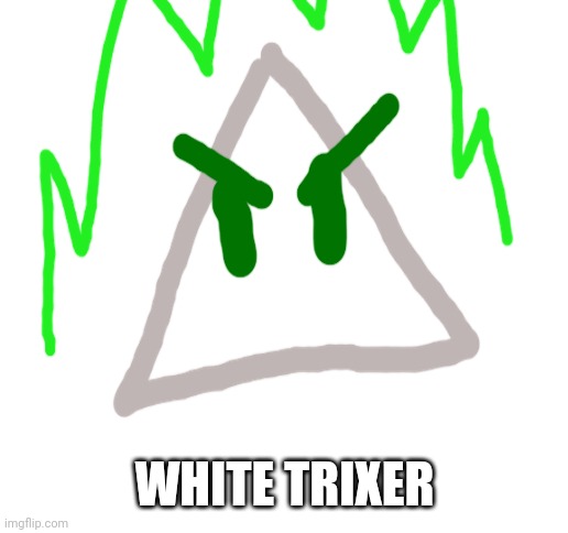 To rival "black" pixer | WHITE TRIXER | image tagged in blank white template | made w/ Imgflip meme maker