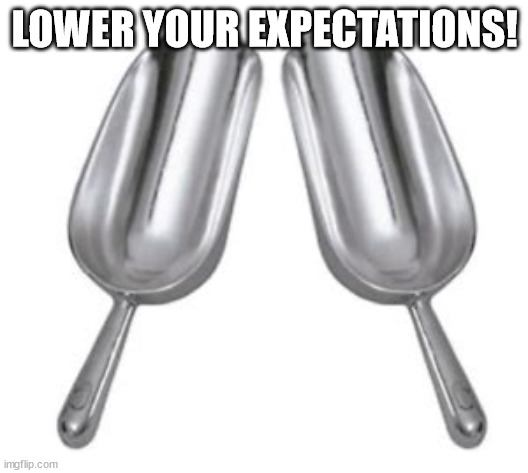 LOWER YOUR EXPECTATIONS! | made w/ Imgflip meme maker