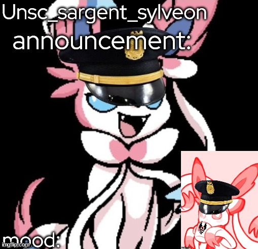 High Quality Unsc_sargent_sylveon template Blank Meme Template