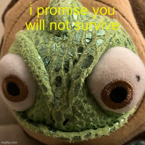 i promise you will not survive | image tagged in gooch | made w/ Imgflip meme maker