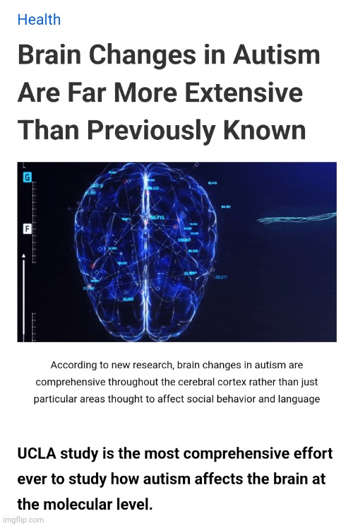 Details and link in the comments | image tagged in autism,news | made w/ Imgflip meme maker