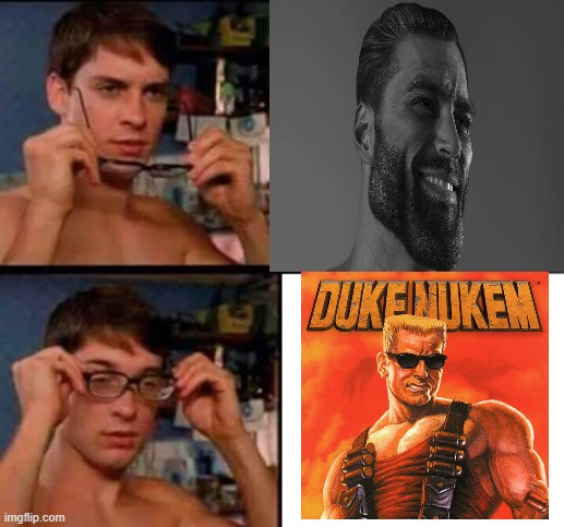 Duke was the OG Gigachad | image tagged in giga chad | made w/ Imgflip meme maker