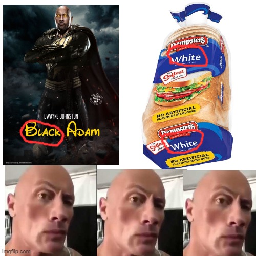 Every kid in my class when they see the word black or white | image tagged in the rock,that's racist | made w/ Imgflip meme maker