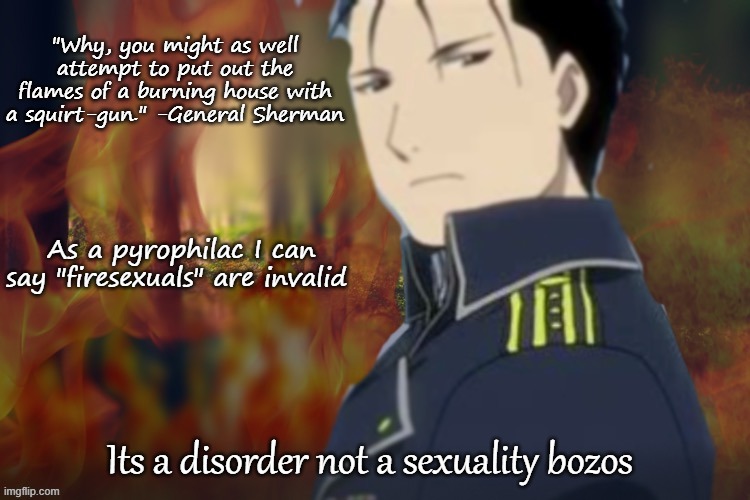 Mustang temp number I forgor :Skull: | As a pyrophilac I can say "firesexuals" are invalid; Its a disorder not a sexuality bozos | image tagged in mustang temp number i forgor skull | made w/ Imgflip meme maker