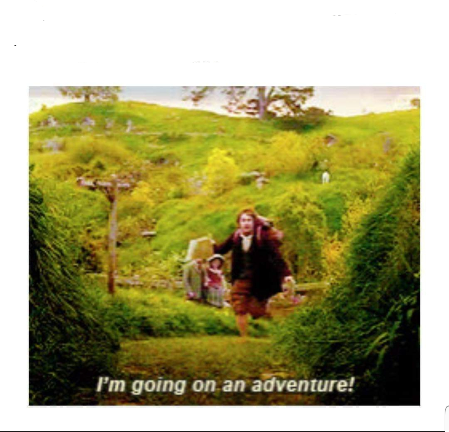 High Quality Adventure Hobbit Blank Meme Template