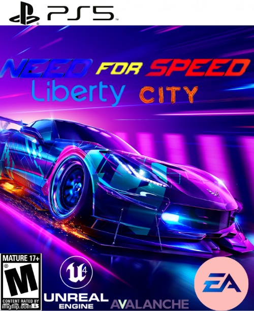 A fan made need for speed liberty city cover art | image tagged in need for speed,gta | made w/ Imgflip meme maker