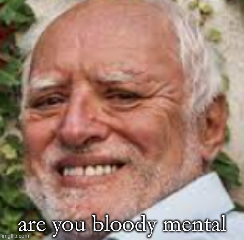 are you bloody mental | made w/ Imgflip meme maker