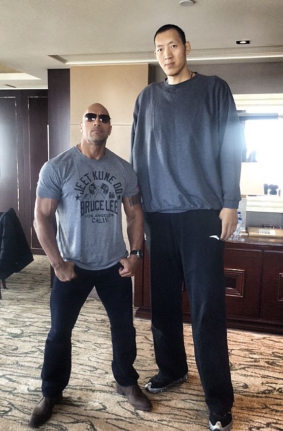 The Rock and  Sun Ming Ming Blank Meme Template