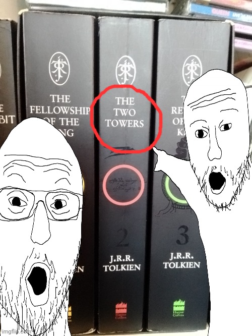 Two towers | image tagged in whatever,tags | made w/ Imgflip meme maker